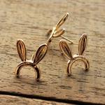 針付ピアス【うさ耳】4個ゴールド
