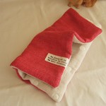 再販*８重ガーゼ大判ハンカチ*大人色*red*シンプル