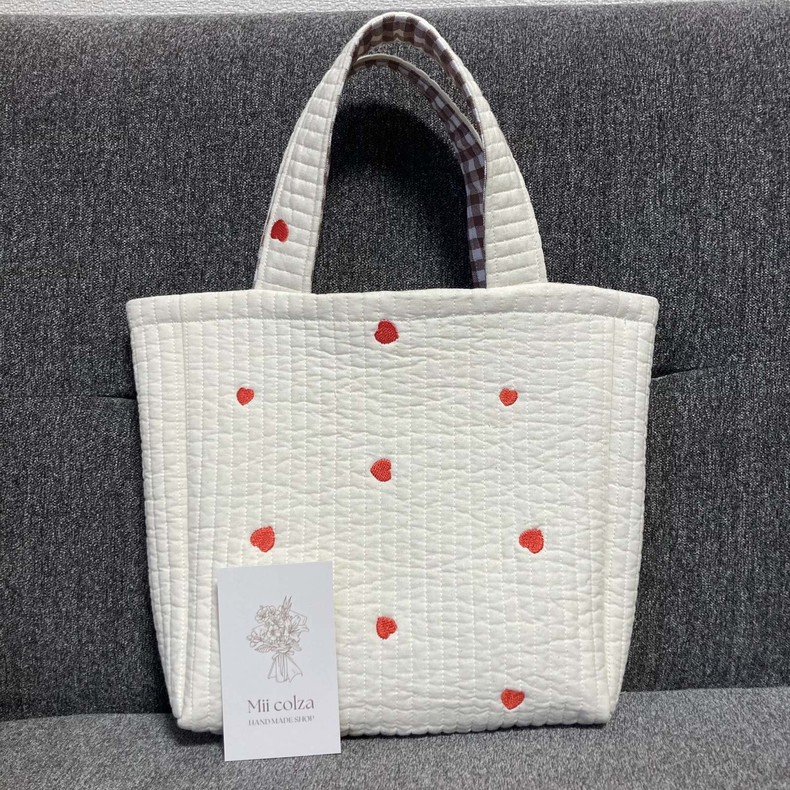 Mikina 　ポケットいっぱいヌビバッグ　ハンドメイド Mikina様専用 ポケットいっぱいヌビバッグ ハンドメイド