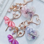 【Ballet 名入れ】バレエキーホルダー　オーダー　名前入れ　バレエシューズ　おしゃれ　プチギフト　お揃い　発表会プチギフト　花束　ブーケ　ドライフラワー　お花