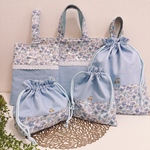 リバティ 入園入学グッズ  5点セット シンクオブミー 水色