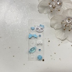 耳つぼジュエリー 10粒 【推しカラー】水色 ブルー