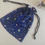 楽しいたっぷり巾着(マチなし)(裏地付き)(縦約27cm×横約24cm)