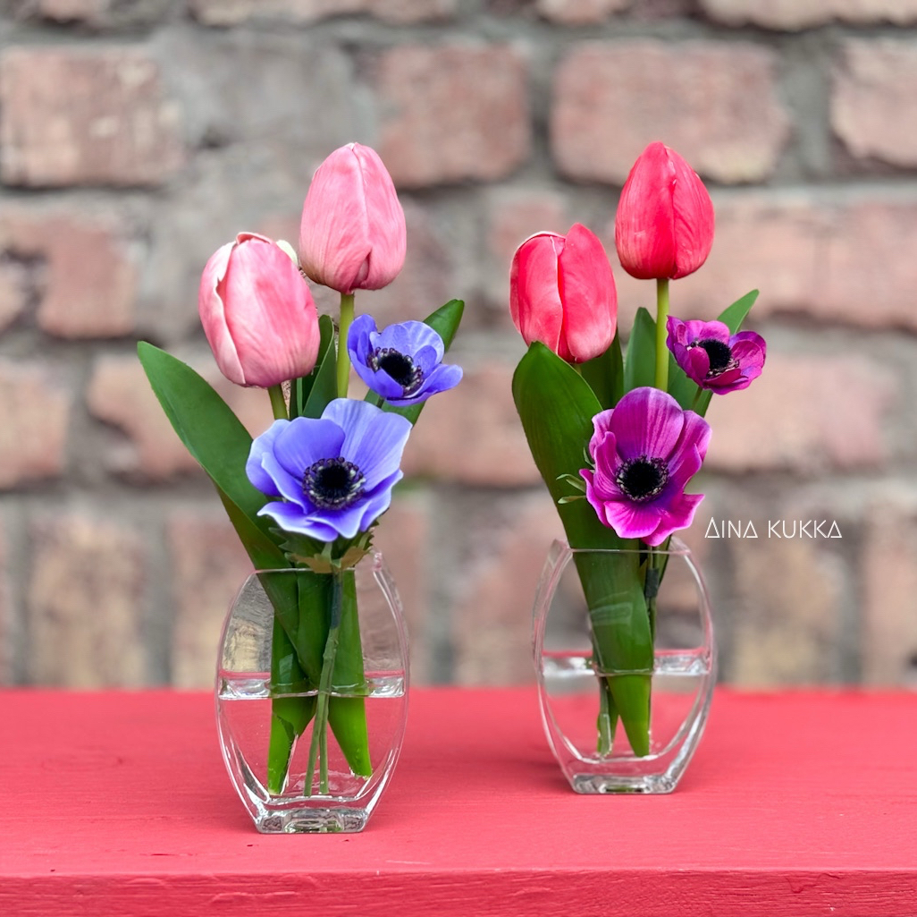 紫陽花のガラスボールアレンジ]Sサイズ/カラー6種/アーティフィシャル