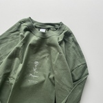 【OUTLET】1点のみ オーバーシルエットロンT / バラ　グリーン
