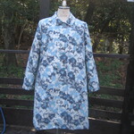 イタリア製ポリエステルジャガード・ショールカラー・スプリングコート