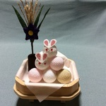 【Ｙ様オーダー品】ちりめん細工・お月見団子の飾り【再販】