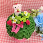 イチゴとブタさん🍓小物入れ