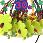 【送料無料】🍀てんとう虫とクローバー🍀業務用チョーカー【１５本セット】トリミングチョーカー