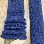 アルパカ100％　手編み　レッグウォーマー