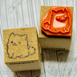 ラバースタンプ☆警察犬のポメ　12x12