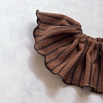 （　　stripe ruffle bib 　）chocolate専用ページ スタイ お洒落 ストライプ