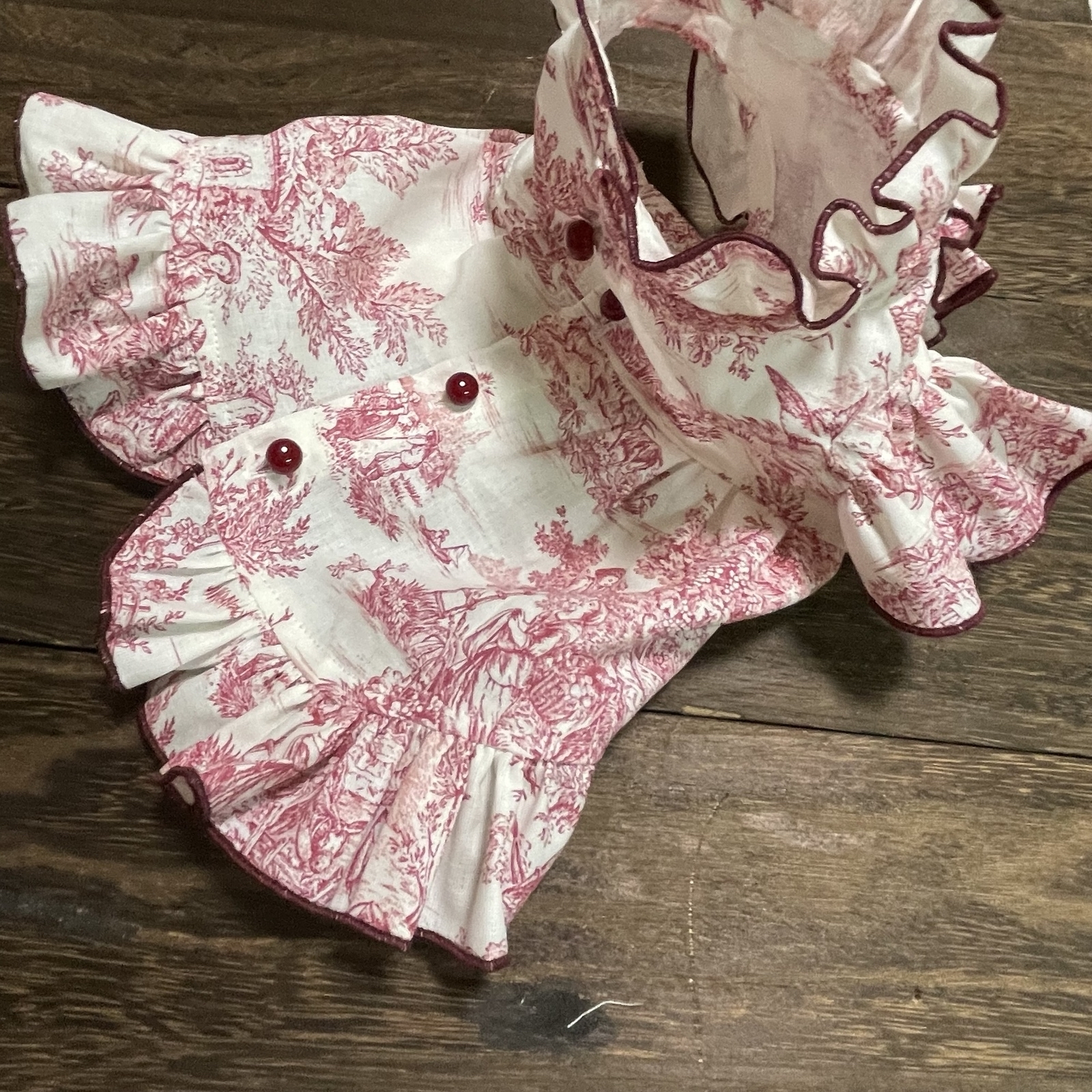犬服 トワルドジュイ 背開きワンピース オーダーサイズ - mon chéri