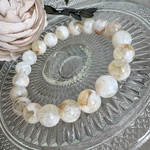 母岩付きシトリンブレスレット1084