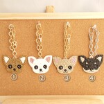 □チワワ□ハンドメイド　バッグチャーム　デコ　キラキラ　グッズ