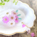 可憐｡｡。秋桜(コスモス)三色♪～ヘアクリップ(簪)～