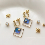 宇宙色スクエアのイヤリング/ピアス