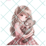 【yu-673】ゆにゃん♡オリジナル人物 ステッカー オリジナル人物ステッカー