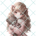 【yu-684】ゆにゃん♡オリジナル人物 ステッカー オリジナル人物ステッカー
