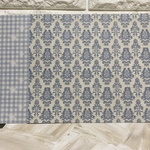 【D-96】デザインペーパー　Vintage blue２