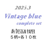 Vintage blue complete set