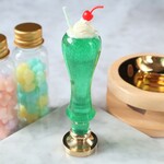 メロンクリームソーダ 王道グリーン シーリングスタンプハンドル 【cafeシリーズ】