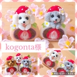 kogonta 様 専用♡ 羊毛フェルト いちご大福 トイプードル ✩.*
