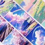 ⭐︎【セット売り】マスキングテープ　背景　虹　列車　コラージュ　装飾　ファンタジー