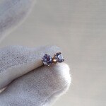 アレキサンドライト４㎜　　K１４gfピアス