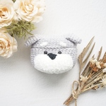 AirPods第1・2・3・4世代、Airpods pro、その他ケース対応　シュナウザー　グレー