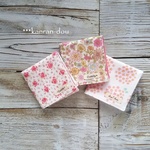 【sale＊期間限定】プチ６重ガーゼハンカチ3枚セット＊小花柄＆フラワーガーデン＆あじさい《入園入学・プレゼントにも！》 