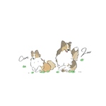 シンプルでお洒落なうちの子イラスト