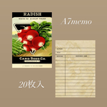 【再販予約】A7memo シードパケット①