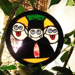 「ハロウィン❤ドラキュラ伯爵」のステンドグラス・オーナメント