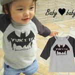 [再販]❤ラグラン お名前Tシャツ バットマン