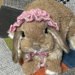 🎀手編みのフリルカチューシャ🎀