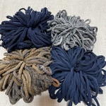 【のんびり編み物】50  編み物素材  靴下のハギレ  