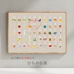 お風呂OK♡ひらがなポスター｜お風呂ポスター｜オーダーメイド｜あいうえお表｜ひらがな表｜知育ポスター