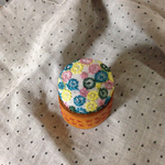 skyfulブローチ☆ミナペルホネン☆ハンドメイド☆スカイフル☆くるみ