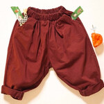 ワイン♪　キッズ服/子ども服　【綿】（厚手）ふわふわパンツ/サルエルパンツ/ズボン♡男女兼用♡　80-120cm