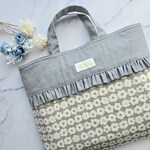 しっかり入る＆型崩れしにくい
マチ付き+キルティング裏地
♡レッスンバッグ♡