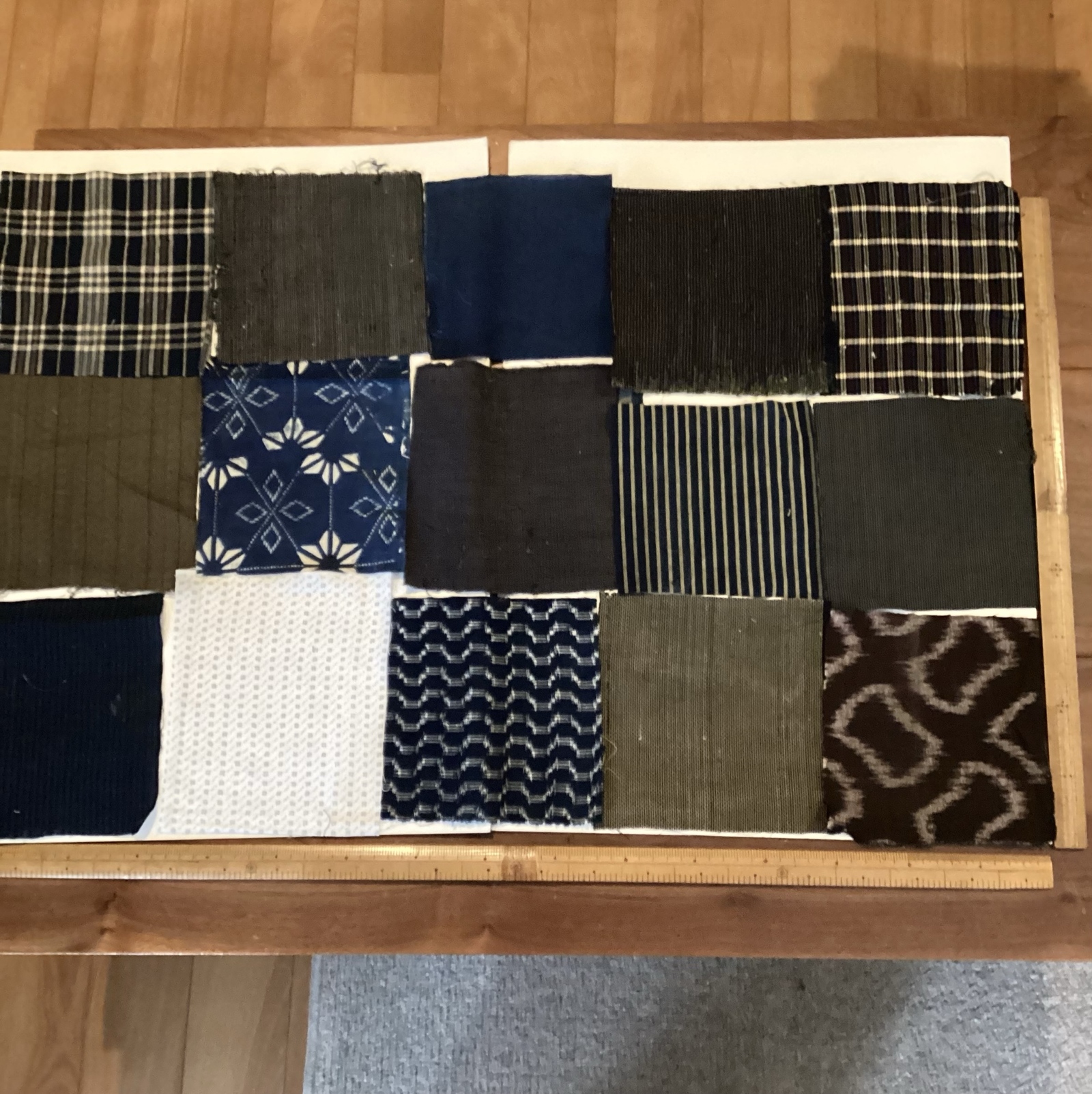 追加画像　B2 襤褸大判6幅　つぎはぎ藍染の布団皮　らんる 追加画像 B2 襤褸大判6幅 つぎはぎ藍染の布団皮 らんる 追加