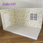 10%OFF‼️   my room L字型ドールハウス  ミニチュア家具 1/12サイズ               