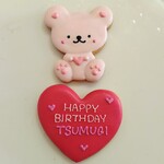 バースデークッキー くまちゃんとハート