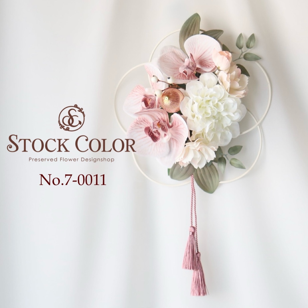 『限定特別価格』桜と胡蝶蘭の春色リース(M)＊母の日 桜 胡蝶蘭 リース 引越し祝い 新築祝い 開店祝い 開業祝い ひなまつり お雛様 桃の節句 敬老の日 フラワーリース フラワーギフト