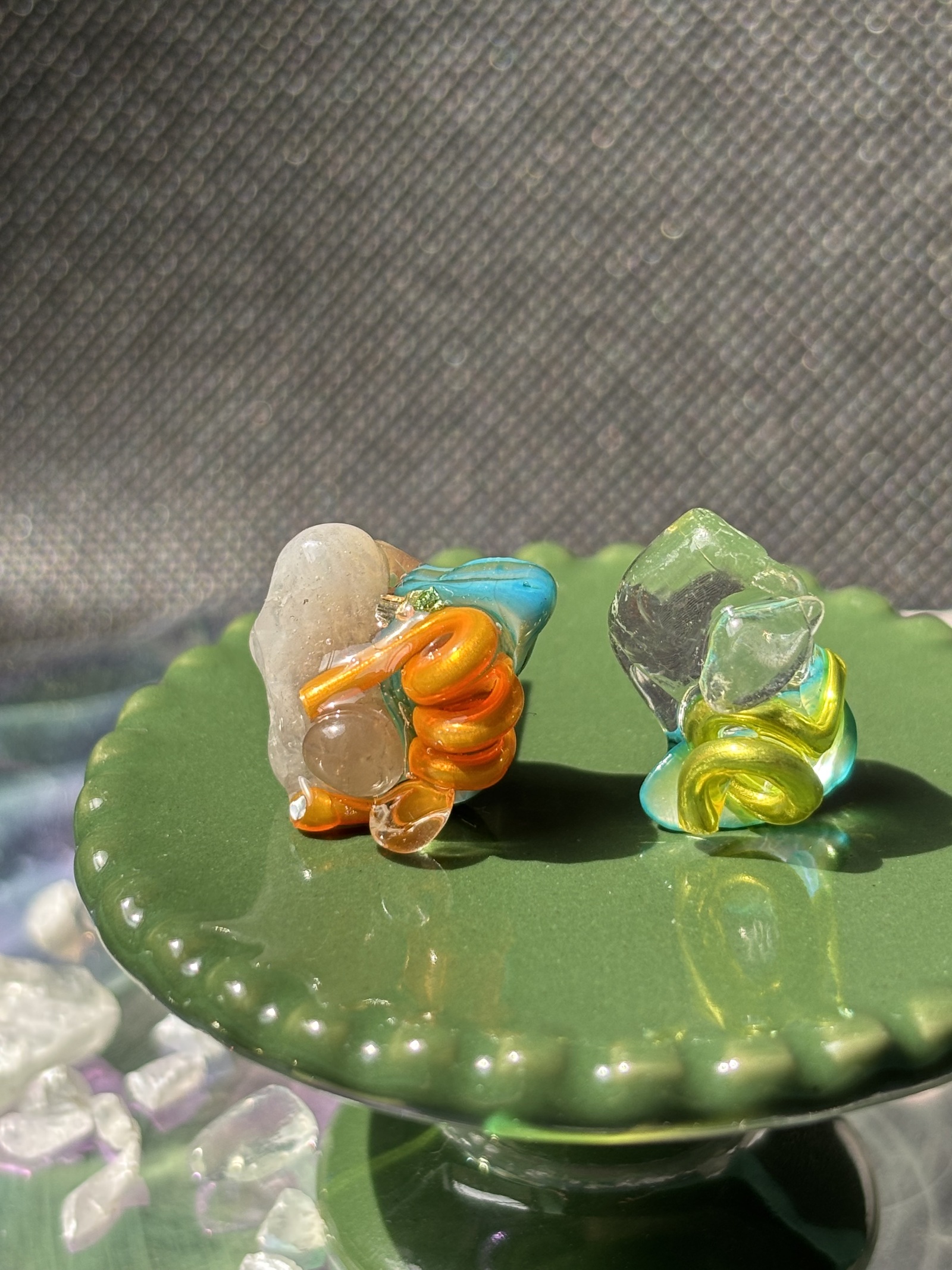 品質検査済 TwistGemPierce【ツイストジェムピアス】#0020 - NOOPI【ノッピ ピアス
