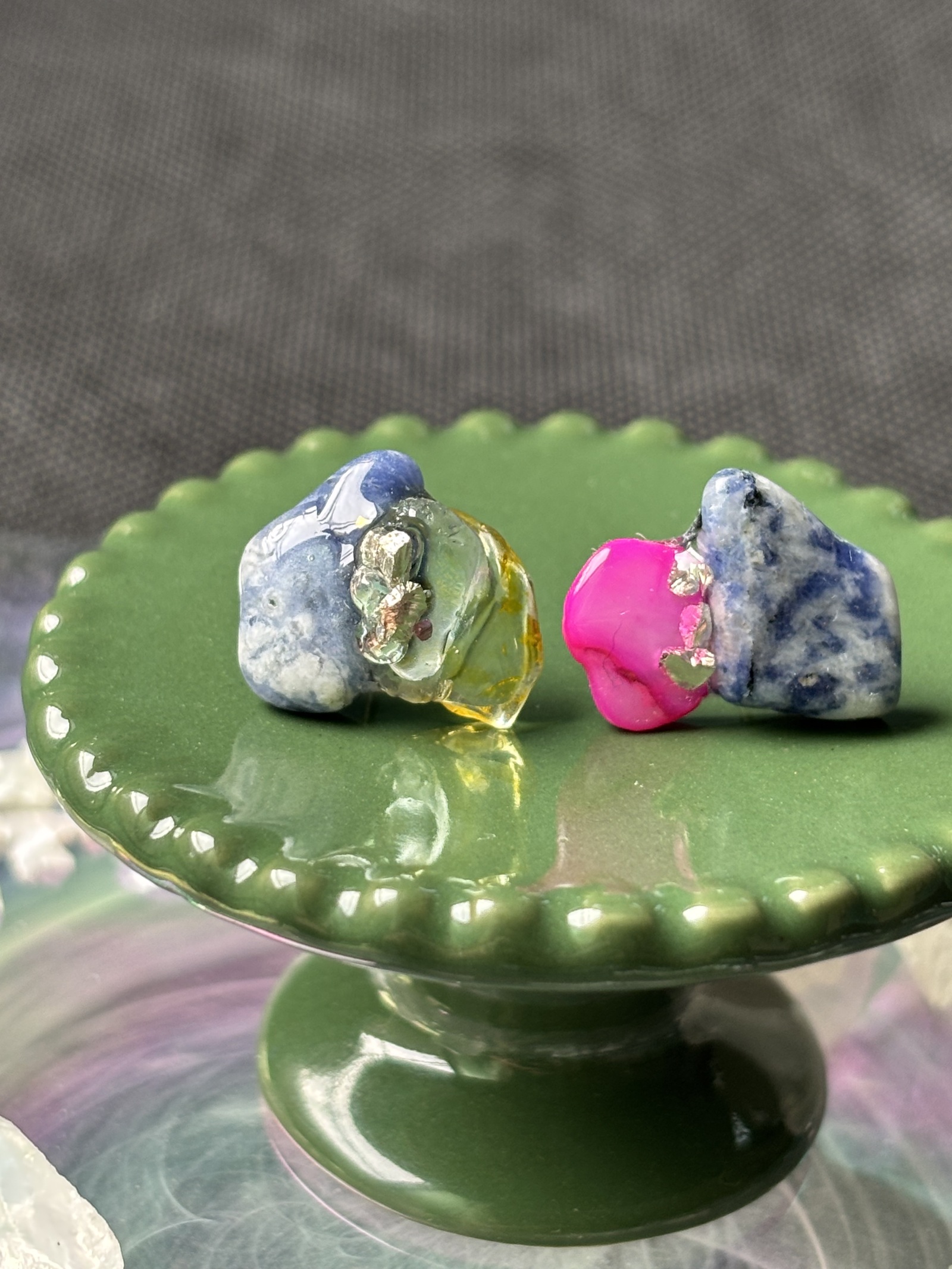 ポメころび◆シトリン×淡水パールピアス✧ツイストドロップカット シルバー925 ドロップピアス なみだ しずく 涙型 雫型 ティア