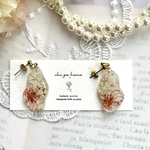 リバティ布の揺れるピアス/イヤリング❤️
