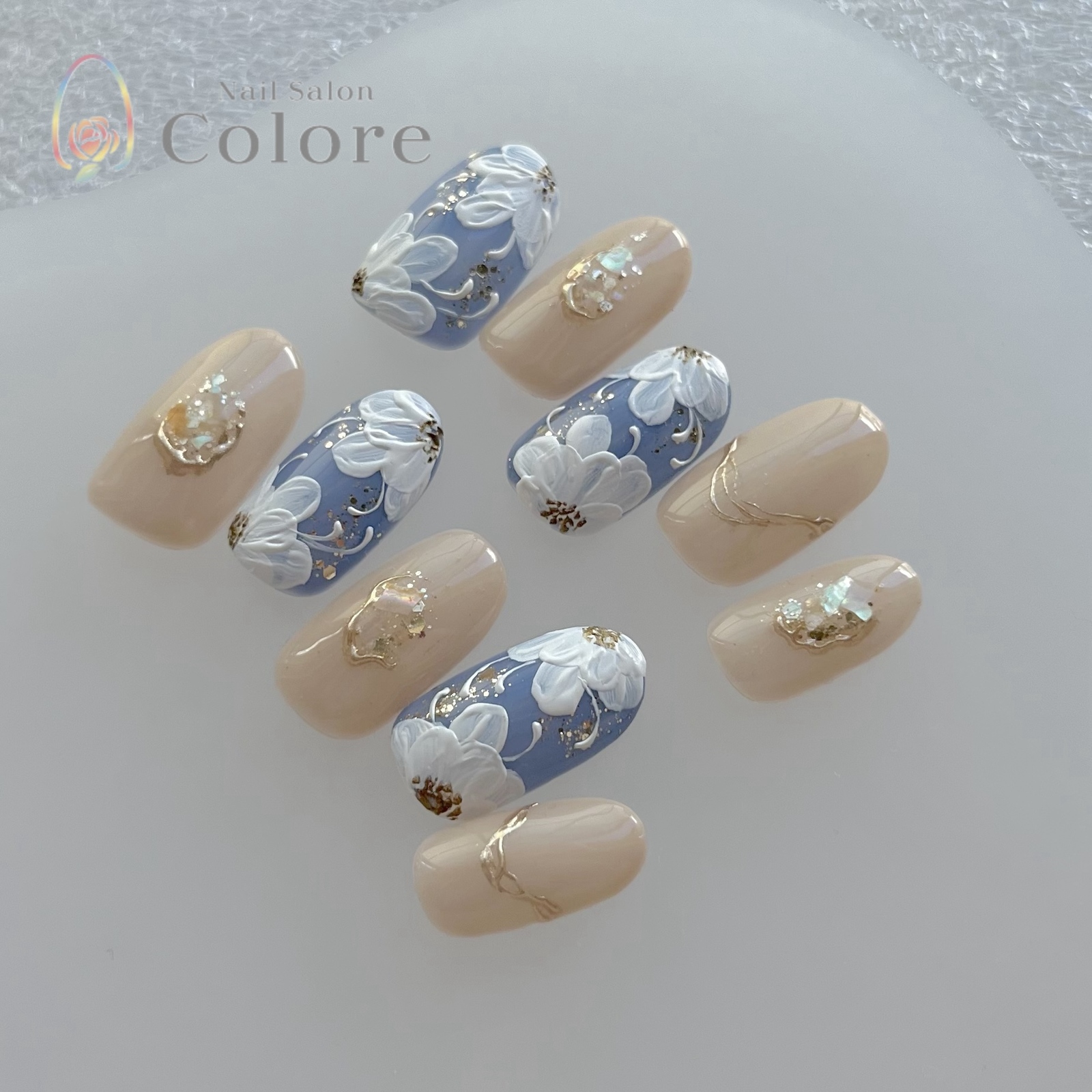 うるうる紫陽花ニュアンスnail azisai nail ……………………………………… #ニュアンスネイル#インクネイル