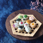 ミニチュアフード🍙竹ざるおにぎり